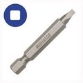 Irwin IRWIN 93231 Power Bit, #2 Drive, Square Recess Drive, 1/4 in Shank, Hex Shank, S2 Steel 93231